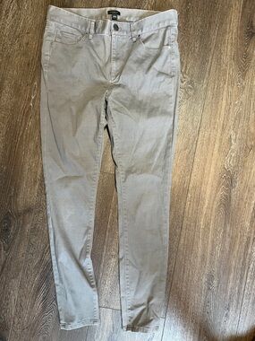 Ann Taylor Women's Slouchy Chinos in Light Gray